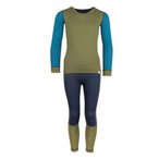 Trollkids Merino II Unterwäsche Set Kinder  Merino Unterwäsche oliv Größe 12