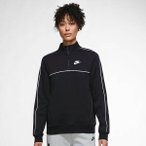 NIKE Damen Sweatshirt MLNM ESSTL FLC QZ LS, Größe L in Schwarz