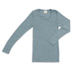 Engel - Women's Unterhemd L/S - Merinounterwäsche Gr 34/36 türkis