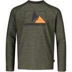 Bergzeit Basics Meru Carlton B  Kinder  Longsleeves gruen Größe 128 Trekking  