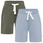 Minymo - Boy's Basic 53 Sweat Short (2-Pack) - Shorts Gr 92 grau