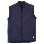 disana - Kid's Walk-Weste - Merinoweste Gr 74/80 blau