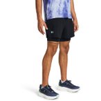 UNDER ARMOUR Herren Shorts UA LAUNCH 5'' 2-IN-1 SHORT, Größe L in Schwarz