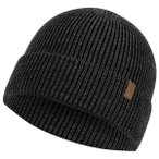 P.A.C. - Nature Lomuo Merino Beanie - Mütze Gr One Size schwarz