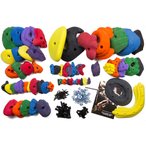 Metolius PU Mega Pack 60 Griff-Set  Klettergriffe orange Größe One Size Traini