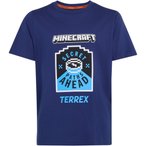 adidas Terrex Minecraft  Kinder  T-Shirts dark blue Größe 164 Lifestyle  Hautf