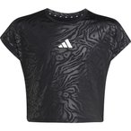 adidas Animal Print Crop  Kinder  T-Shirts schwarz Größe 170 Laufen  Elastisch