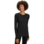 FALKE Damen Unterhemd WT Light Longsl. Shirt Regular w, Größe L in Schwarz