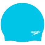 Speedo - Plain Moulded Silicone Cap - Badekappe blau/ chrome