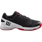 WILSON Kinder Tennisoutdoorschuhe RUSH PRO JR L Black/Wh/RD, Größe 11,5C in Si
