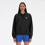NEW BALANCE Damen Kapuzensweat Sport Essentials Fleece Hoodie, Größe L in Schw