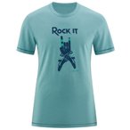 Red Chili Satori T-Shirt, M, mineral blue