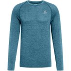 ODLO Herren T-shirt crew neck l/s ESSENTIA, Größe XL in Blau