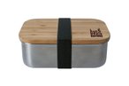 BasicNature Lunchbox 'Bamboo' Edelstahl 0,8 L