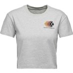 Black Diamond Faded Crop Damen T-Shirt ( Hellgrau L)
