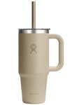 Hydro flask - Isolierter Reisebecher 710 ml - 24 Oz Travel Tumbler Clear Lid Oat