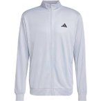 ADIDAS Herren Jacke WORKOUT ESSENTIALS ALL-SET 3-STREIFEN KNIT, Größe M in Sil