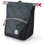 Moon Climbing Bouldering Chalk Bag, retro outline black