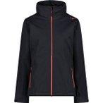 CMP Damen Jacke WOMAN JACKET ZIP HOOD DETACHBLE INN.JACKET, Größe 40 in Grau
