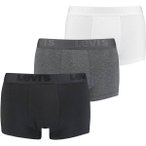 LEVIS Levi's Herren Trunks - Premium Trunk, Cotton Stretch, 3er Pack, Größe S 