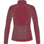 Falke Damen Unterhemden lg.Arm Da MW Zip Shirt Tight, Größe XS in Rot