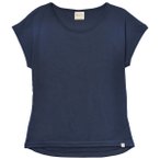 Engel - Women's Shirt überschnittene Schulter - Merinoshirt Gr 34/36 blau