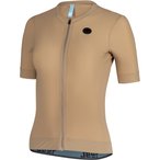 Bergzeit Basics Jeuf Pro Gravel Trikot Damen  Radtrikots beige Größe XL Mounta