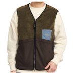 Revolution - Blocked Teddy Vest - Fleeceweste Gr S braun