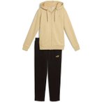 PUMA Damen Anzug Metallic Hooded Sweat Suit FL op, Größe XL in Schwarz