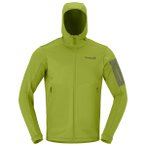 Norrøna - Falketind Warm2 Stretch Hood - Fleecejacke Gr S oliv
