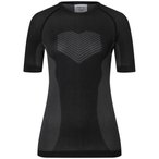 Bergzeit Basics Meru Atka  Damen  Kurzarm Unterhemden schwarz Größe L Trekking