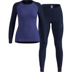 Odlo Active Warm Eco Set Damen  Unterwäsche Sets blau Größe S   Elastisch