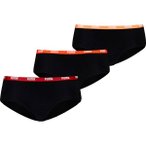 PUMA Underwear - Boxershorts Hipster 3er Pack Damen, Größe XS in Schwarz