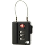 Basic Nature TSA Zahlenschloss mit Stahlseil black