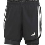 ADIDAS Herren Shorts Own the Run 3-Streifen 2-in-1, Größe XXL in Schwarz