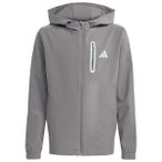 adidas - Kid's Hooded Tech Woven Jacke - Sweat- & Trainingsjacke Gr 128 grau