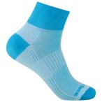 Wrightsock - Coolmesh II Quarter - Wandersocken 34-37 blau