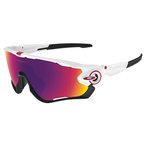 Oakley Jawbreaker Prizm Sportbrille  Sportbrillen & Sportsonnenbrillen weiss Gr�