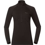 Bergans Inner:Pure Merino Half Zip  Damen  Langarm Unterhemden schwarz Größe S