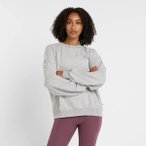 NEW BALANCE Damen Kapuzensweat Flower Shoe Crew, Größe L in Grau
