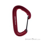 Black Diamond LiteWire Schnappkarabiner-Rot-One Size