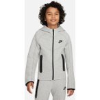 NIKE Kinder Unterjacke B NSW TECH FLC FZ, Größe S in Grau