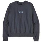 Patagonia - Women's 95 Oval Logo Daily Crew - Pullover Gr XS grau/blau