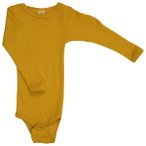 Engel - Baby-Body Langarm Mit Druckverschluss Schulter - Merinounterwäsche Gr 5