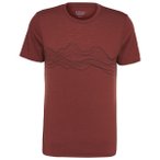 Stoic - Merino155 LaholmSt. Print T-Shirt Lines - Merinoshirt Gr XL rot