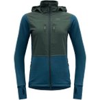 DEVOLD Damen Unterjacke HERØY HYBRID MERINO JKT WMN, Größe XS in Blau