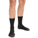 ICEBREAKER Herren Anatomica Hike Light Crew, Größe 39-41 in Schwarz