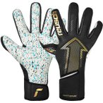 REUSCH Kinder Handschuhe Fastgrip Fusion Junior, Größe 7 in black / gold