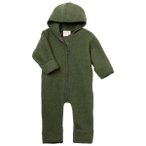 Engel - Baby-Overall mit Kapuze und Reißverschluss - Overall Gr 62/68 oliv