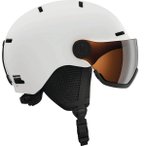 SALOMON Kinder Helme Ki HELMET ORKA VISOR White/Uni FLS Silve, Größe L in Wei�